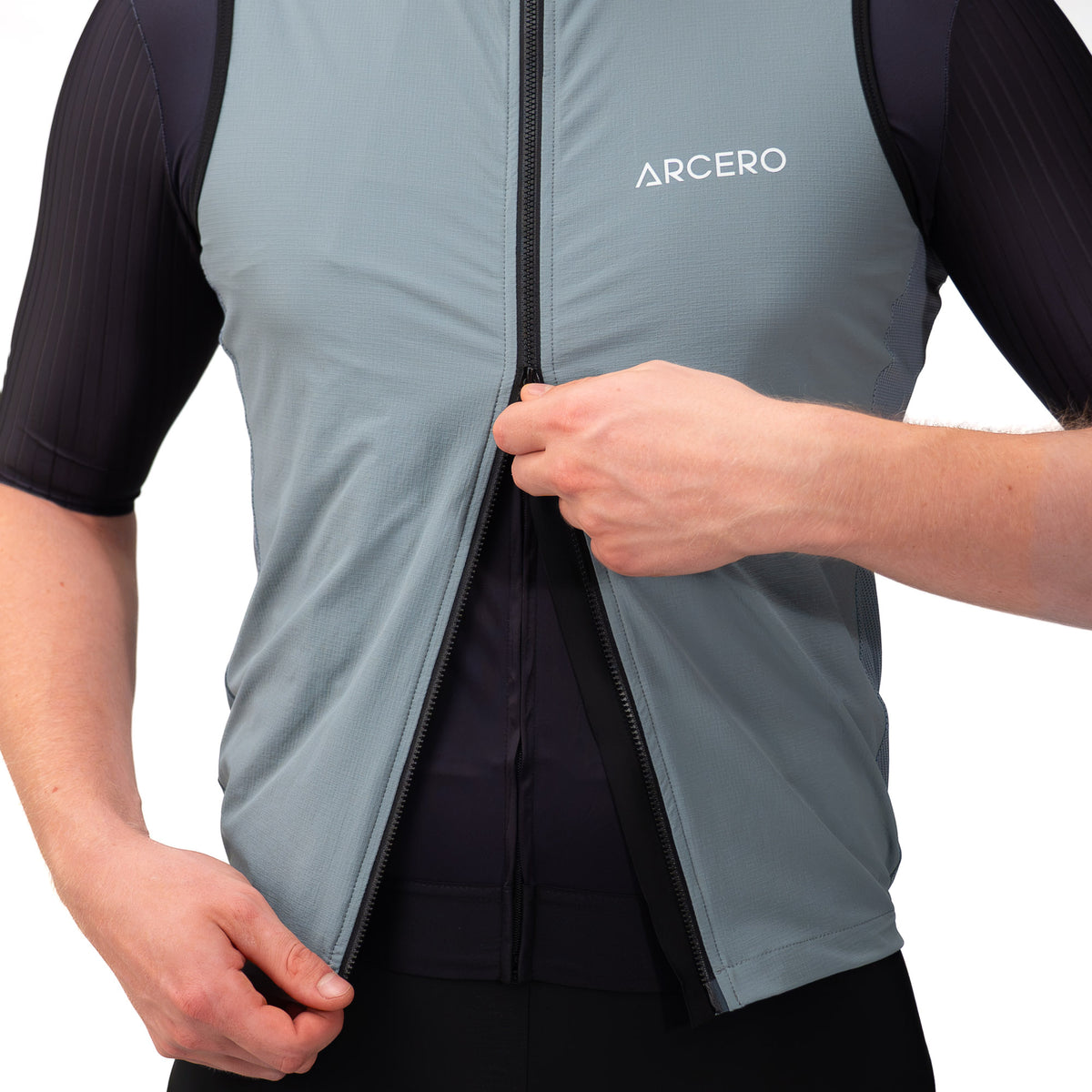 Aerino Windproof Vest Grey Blue