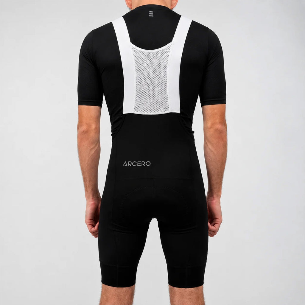 Vestro Pro Bibshorts Black Reflective Logo