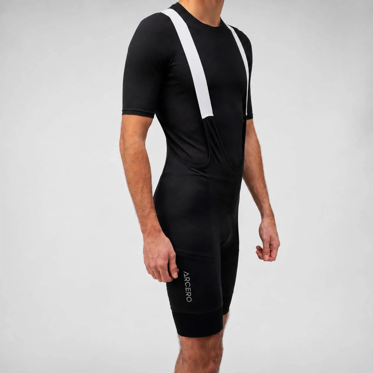 Vestro Pro Bibshorts Black Reflective Logo